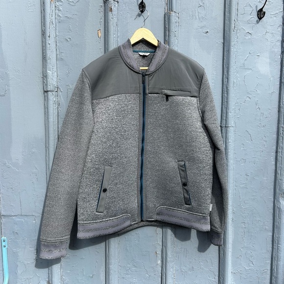 Ted Baker Stevan Grey Varsity Jacket, size Ted 6 (XXL) - Picture 1 of 9